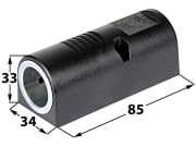 Herth + Buss Steckdose 1-polig, 12 – 24 V 20 A, Flachsteckanschluss, Kunststoff, 51 306 442 Herth + Buss Steckdose 1-polig, 12 – 24 V 20 A, Flachsteckanschluss, Kunststoff, 51 306 442