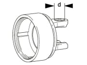 Walterscheid Kupplungsgehäuse Baugröße 2400, d 32 mm, für Nockenschaltkupplungen K64/22R, K64/24R, 1133795 Walterscheid Kupplungsgehäuse Baugröße 2400, d 32 mm, für Nockenschaltkupplungen K64/22R, K64/24R, 1133795