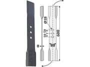 Schlegelmesser gedreht 600 x 80 x 8 mm, Bohrung 18 mm, für Aedes, Pircher Fräsen Schlegelmesser gedreht 600 x 80 x 8 mm, Bohrung 18 mm, für Aedes, Pircher Fräsen
