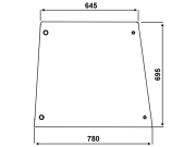 Türscheibe, klar, oben, für Deutz-Fahr DX 3.10-DX 3.90-Kabine DX 3 Vario Cab Türscheibe, klar, oben, für Deutz-Fahr DX 3.10-DX 3.90-Kabine DX 3 Vario Cab