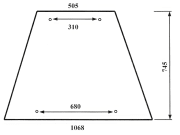 Seitenscheibe, klar, für Zetor 5211/45, 6211/45, 7211/45, 7711/45 - Kabine UR 1 Seitenscheibe, klar, für Zetor 5211/45, 6211/45, 7211/45, 7711/45 - Kabine UR 1