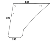 Türscheibe, klar, unten links/rechts, für Steyr M 948, 948, 956, 958, 963, 968, 975-Kabine M-Serie Türscheibe, klar, unten links/rechts, für Steyr M 948, 948, 956, 958, 963, 968, 975-Kabine M-Serie