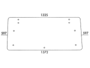 Heckscheibe, grün, 4-Loch-Befestigung, für Fiat 55-90–180-90, 55.88/55.88DT–80.88/80.88DT, 580–980-Kabine CS 14–19, Superkomfort Heckscheibe, grün, 4-Loch-Befestigung, für Fiat 55-90–180-90, 55.88/55.88DT–80.88/80.88DT, 580–980-Kabine CS 14–19, Superkomfort