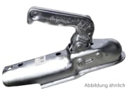 Albe Kugelkupplung "EM 80 R", Ausführung F, Zul. Gesamtgewicht 800, Stützlast 75 kg, für Zugstange 60 mm, rund Albe Kugelkupplung "EM 80 R", Ausführung F, Zul. Gesamtgewicht 800, Stützlast 75 kg, für Zugstange 60 mm, rund