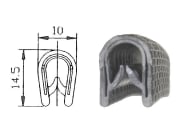 Kantenschutz für Verdecke und Kabinen, Klemmbereich 1 - 4 mm Kantenschutz für Verdecke und Kabinen, Klemmbereich 1 - 4 mm