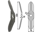Industriehof® Rollspatenmesser links/rechts 400 x 70 x 10 mm Bohrung 31 mm für Horsch Industriehof® Rollspatenmesser links/rechts 400 x 70 x 10 mm Bohrung 31 mm für Horsch