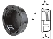 Agrotop Verschlusskappe G 2" IG (BSP) H 19 mm L 25,5 mm Agrotop Verschlusskappe G 2" IG (BSP) H 19 mm L 25,5 mm