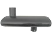 Schalldämpfer waagerecht, Einlass 76 mm, Auslass 78 mm, Länge 500 mm, für Case IH Maxxum 5120, 5220 Schalldämpfer waagerecht, Einlass 76 mm, Auslass 78 mm, Länge 500 mm, für Case IH Maxxum 5120, 5220