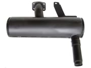 Schalldämpfer waagrecht, für Ford 5610, 6810, 5640, 6640, Ford New Holland TS 90, 115 Schalldämpfer waagrecht, für Ford 5610, 6810, 5640, 6640, Ford New Holland TS 90, 115