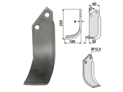Industriehof® Fräsmesser links 205 x 60 x 6 mm, Bohrung 12,5 mm für Nardi Industriehof® Fräsmesser links 205 x 60 x 6 mm, Bohrung 12,5 mm für Nardi