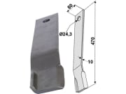 Industriehof® Schlegelmesser rechts 470 x 80 x 10 mm, Bohrung 24,3 mm, für Humus: "HKN 1000 " - "HKN 1200" Fräsen, 63-IND-100-R Industriehof® Schlegelmesser rechts 470 x 80 x 10 mm, Bohrung 24,3 mm, für Humus: "HKN 1000 " - "HKN 1200" Fräsen, 63-IND-100-R