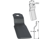 Mulchmesser L x B x S 360 x 100 x 10 mm, Bohrung 35,5 mm für Ungarn Mulchmesser L x B x S 360 x 100 x 10 mm, Bohrung 35,5 mm für Ungarn