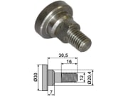 Messerschraube M 12 x 1,75 x 30,5 für Joskin Messerschraube M 12 x 1,75 x 30,5 für Joskin