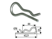 Spezialfederstecker Durchmesser 4,0 mm x Länge 62,5 mm für Gyro Spezialfederstecker Durchmesser 4,0 mm x Länge 62,5 mm für Gyro