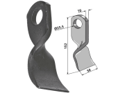 Schlegelmesser 152 x 58 x 10 mm, Bohrung 25,5 mm, für Orsi Fräsen Schlegelmesser 152 x 58 x 10 mm, Bohrung 25,5 mm, für Orsi Fräsen