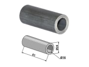 Buchse 61 x 4 mm Ø innen 16 mm Ø außen 24 mm für Mulag, Nicolas, Noremat, Rousseau, S.M.A. Buchse 61 x 4 mm Ø innen 16 mm Ø außen 24 mm für Mulag, Nicolas, Noremat, Rousseau, S.M.A.