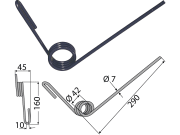 Striegelzinken 290 x 7 mm für Rabe Striegelzinken 290 x 7 mm für Rabe