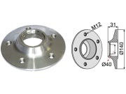 Lagerflansch M 12 Ø außen 140 mm Ø innen 40 mm Lochkreis 104 mm für Väderstad Lagerflansch M 12 Ø außen 140 mm Ø innen 40 mm Lochkreis 104 mm für Väderstad