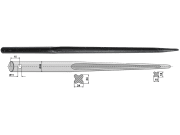 Frontladerzinken spitz, gerade, ohne Schaft 760 mm Ø 30 mm für Mailleux Frontladerzinken spitz, gerade, ohne Schaft 760 mm Ø 30 mm für Mailleux