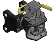 Cramer Anhängekupplung "KU2000/750NB" A 108 mm, B 25 mm, C 170 mm, Automatikkopf, Kuppelbolzen ballig, 8005285 Cramer Anhängekupplung "KU2000/750NB" A 108 mm, B 25 mm, C 170 mm, Automatikkopf, Kuppelbolzen ballig, 8005285