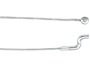 Bowdenzug Ø 1,9 mm, 2.000 mm, mit angepressten Nippel Ø 8 x 8 mm und Endstück Z-Form Ø 4 mm Bowdenzug Ø 1,9 mm, 2.000 mm, mit angepressten Nippel Ø 8 x 8 mm und Endstück Z-Form Ø 4 mm