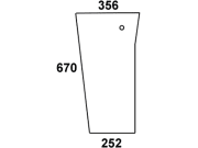 Frontscheibe, klar, unten rechts, für Massey Ferguson MF 342-362/N, 365, 372 N, 375, 382N, 390/T, 396-399-Kabine Serie 300 Frontscheibe, klar, unten rechts, für Massey Ferguson MF 342-362/N, 365, 372 N, 375, 382N, 390/T, 396-399-Kabine Serie 300