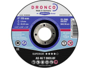 Dronco® Metall-Trennscheibe "AS 46 T Inox" 115 x 1,6 x 22,23 mm, gerade Dronco® Metall-Trennscheibe "AS 46 T Inox" 115 x 1,6 x 22,23 mm, gerade