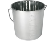 Kerbl Edelstahleimer 12,3 l, mit Skalierung, innen und außen hochglanzpoliert, 29377 Kerbl Edelstahleimer 12,3 l, mit Skalierung, innen und außen hochglanzpoliert, 29377