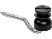 Patura Schlitzisolator mit 1/4" schwarz 150 St. Patura Schlitzisolator mit 1/4" schwarz 150 St.
