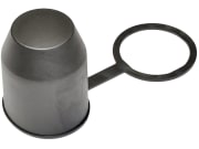 Schutzkappe, schwarz, mit Stangenhalterung, für alle gängigen Kugelkupplungen mit 50 mm Kugelkopf Schutzkappe, schwarz, mit Stangenhalterung, für alle gängigen Kugelkupplungen mit 50 mm Kugelkopf