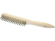 Osborn® Drahtbürste "Superior" 4-reihig, 0,35 mm Stahldraht glatt, vermessingt, 145 mm lang zum Entlacken, Entrosten, Reinigen Osborn® Drahtbürste "Superior" 4-reihig, 0,35 mm Stahldraht glatt, vermessingt, 145 mm lang zum Entlacken, Entrosten, Reinigen