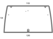 Heckscheibe, grün, 7 Bohrungen, Siebdruck, für Lindner Traktor Geotrac 50, 60, 63, 65, 70, 73, 75, 80, 83, 85, 90, 93, 100, 103, 104, 114, 124 Heckscheibe, grün, 7 Bohrungen, Siebdruck, für Lindner Traktor Geotrac 50, 60, 63, 65, 70, 73, 75, 80, 83, 85, 90, 93, 100, 103, 104, 114, 124