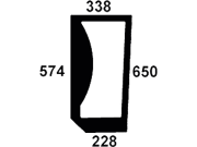 Frontscheibe, grün, unten links, Siebdruck, für Case IH JX80 U-Kabine JX-U, Fiat L 60 -L 95-L-Serie, Ford New Holland TL 80-TL 100-Kabine TL Frontscheibe, grün, unten links, Siebdruck, für Case IH JX80 U-Kabine JX-U, Fiat L 60 -L 95-L-Serie, Ford New Holland TL 80-TL 100-Kabine TL