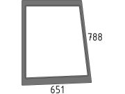 Seitenscheibe, grün, links, Siebdruck, für Fiat L 60, 65, 75, 85, 95 - L-Serie Seitenscheibe, grün, links, Siebdruck, für Fiat L 60, 65, 75, 85, 95 - L-Serie