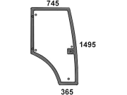 Türscheibe, grün, rechts, Siebdruck, für Claas Ares RX 540-630, Ares RZ 550-825, Atles 915RZ-936RZ, Arion 410-640, Axion 810-850 Türscheibe, grün, rechts, Siebdruck, für Claas Ares RX 540-630, Ares RZ 550-825, Atles 915RZ-936RZ, Arion 410-640, Axion 810-850