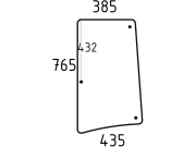 Seitenscheibe, grün, links, für John Deere 6100-6900, 6010-6910, 6020SE-6620SE, 6120Premium-6920 Premium, 6920S Premium, 6215/6515Classic Seitenscheibe, grün, links, für John Deere 6100-6900, 6010-6910, 6020SE-6620SE, 6120Premium-6920 Premium, 6920S Premium, 6215/6515Classic