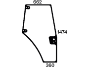 Türscheibe, grün, rechts, komplett, Siebdruck, für Case IH JX55-JX95-Kabine JX, Ford New Holland TD 55D-TD 95D-Kabine TDD Türscheibe, grün, rechts, komplett, Siebdruck, für Case IH JX55-JX95-Kabine JX, Ford New Holland TD 55D-TD 95D-Kabine TDD