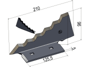 MWS Messer 210 x 95; 59 x 5 mm, links für Futtermischwagen Keenan MWS Messer 210 x 95; 59 x 5 mm, links für Futtermischwagen Keenan