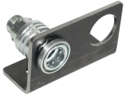 Halteblech zweifach für Hydraulikkupplungen Baugröße 03 (38,3 mm) Halteblech zweifach für Hydraulikkupplungen Baugröße 03 (38,3 mm)