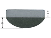 Scheibenfeder DIN 6888 B x H 5 x 7,5 mm Scheibenfeder DIN 6888 B x H 5 x 7,5 mm