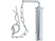 Anhängebolzen komplett mit Kette und Federstecker, doppelt gebogen, C 135 mm Anhängebolzen komplett mit Kette und Federstecker, doppelt gebogen, C 135 mm