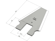 MWS Ladewagenmesser für Schuitemaker, Vergl. Nr. 4330132 MWS Ladewagenmesser für Schuitemaker, Vergl. Nr. 4330132