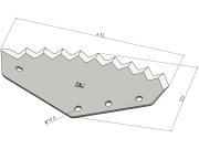 MWS Messer 472 x 222 x 6 mm, neue Version, hartstoffbeschichtet für Futtermischwagen Van Lengerich MWS Messer 472 x 222 x 6 mm, neue Version, hartstoffbeschichtet für Futtermischwagen Van Lengerich