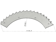 MWS Sägemesser links, 628,8 x 105,5 x 2,8 mm, Gras/Mais, Laserbeschichtung, für Claas / Orbis Feldhäcksler mit kleiner Trommel, Claas: 499 707.2 MWS Sägemesser links, 628,8 x 105,5 x 2,8 mm, Gras/Mais, Laserbeschichtung, für Claas / Orbis Feldhäcksler mit kleiner Trommel, Claas: 499 707.2