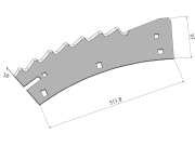 MWS Sägemesser rechts, 317,8 x 97 x 3,6 mm, Gras/Mais, Laserbeschichtung, für Claas Feldhäcksler, Claas: 999 554.0 MWS Sägemesser rechts, 317,8 x 97 x 3,6 mm, Gras/Mais, Laserbeschichtung, für Claas Feldhäcksler, Claas: 999 554.0