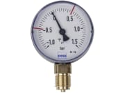 Hücobi Vakuum-Manometer, Anschluss 1/2" unten, -1 bis 1,5 bar, Rote Markierung -0,5 bar; +0,5 bar Hücobi Vakuum-Manometer, Anschluss 1/2" unten, -1 bis 1,5 bar, Rote Markierung -0,5 bar; +0,5 bar