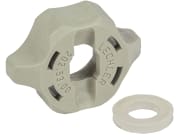 Lechler Bajonettmutter "Twistloc", grau, SW 10, mit Dichtung Lechler Bajonettmutter "Twistloc", grau, SW 10, mit Dichtung