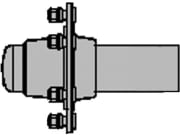 BPW Laufachsenstummel "GS-ST 5506" ohne Bremse, Vierkant 70 x 70 mm BPW Laufachsenstummel "GS-ST 5506" ohne Bremse, Vierkant 70 x 70 mm