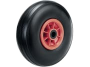 Knochenmuß Komplettrad "PU" 260x85, 3.00-4 Rille, Felge Kunststoff, rot Knochenmuß Komplettrad "PU" 260x85, 3.00-4 Rille, Felge Kunststoff, rot
