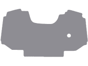 Fußmatte Gummi hellgrau für Deutz-Fahr Traktor Agrofarm 410, 420, 430; ab Bj. 13 Fußmatte Gummi hellgrau für Deutz-Fahr Traktor Agrofarm 410, 420, 430; ab Bj. 13
